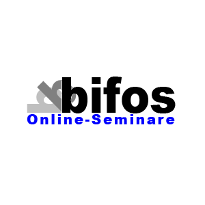 Logo von Bifos mit Untertitel Online-Seminare